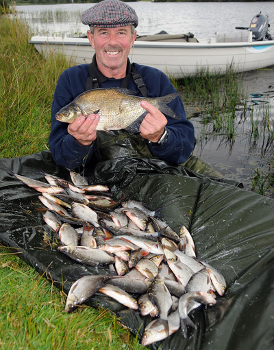 Dave Price with a catch from Kiltybardan Lake