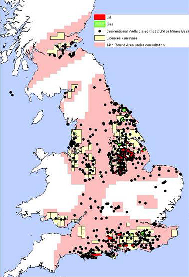 A large proportion of the areas designated for fracking in the next licensing round are on top of the chalk aquifer