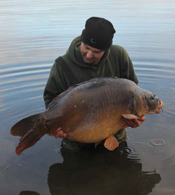 Lewis with his 55lb 8oz fish