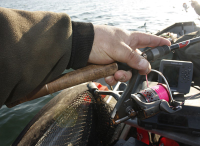 A short-handled rod, lightweight reel with a good clutch and fine braid are essential