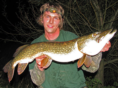 13lb 3oz and my second pike of the night