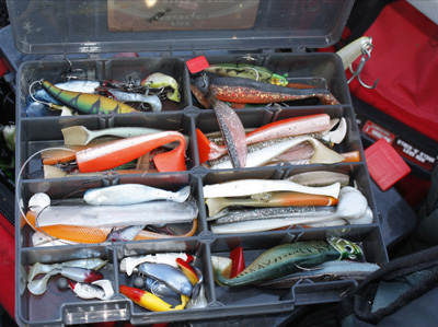 A few of the lures I went through on the day