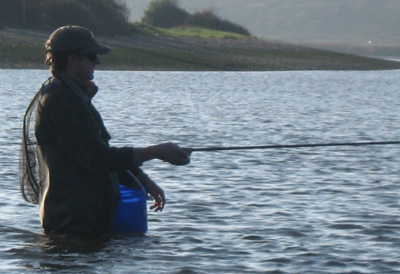 Nigel in action in the estuary