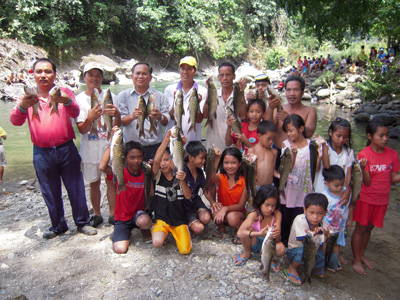 Villagers in Kota Belud with some of their harvest