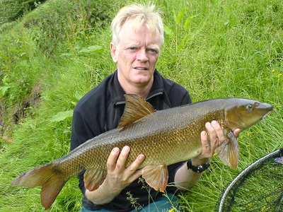 I saw this big Swale barbel flash and presented a bait to it