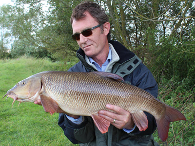 12lb 9oz she weighed, not bad for your first ever barbel