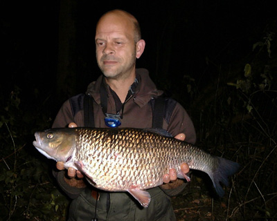 7lb 15oz early autumn chub from the Flood Relief Channel