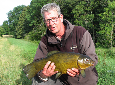 It was tough going but Steve did have a nice tench 