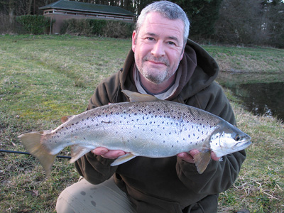 The only other fish we landed on Day one was a large brown trout 