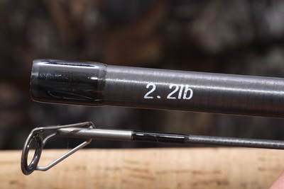 A 2.2lb test barbel rod – heavier than the carp rods I used for a number of years!