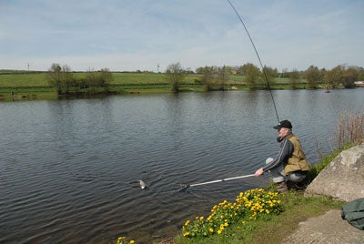 Sean Meeghan netted three trout to about 3lb in the morning session