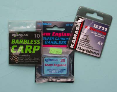 Hooks for different baits and situations