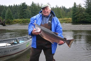Mr B with a 15lb silver