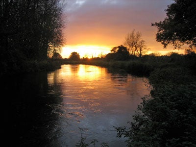 Sunset on the Itchen