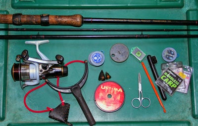 Rod, reel and accessories