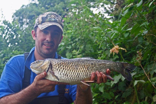 Lee with another good chub