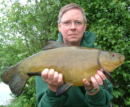 Steve Innes and a 9lb tench